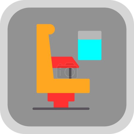 Illustration for Plane seats vector. web icon simple illustration - Royalty Free Image