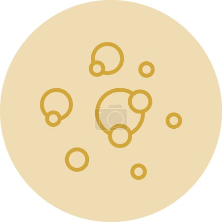 Illustration for Vector illustration of Bubbles modern icon - Royalty Free Image