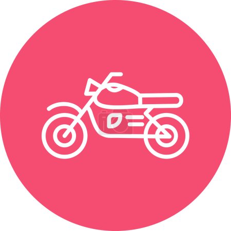 Photo for Motorbike icon, vector illustration simple design - Royalty Free Image