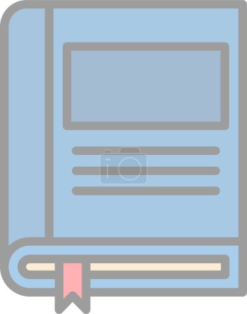 Téléchargez les illustrations : Icône de livre, illustration vectorielle design simple - en licence libre de droit
