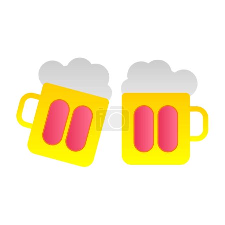 Illustration for Beer festival icon, vector illustration - Royalty Free Image