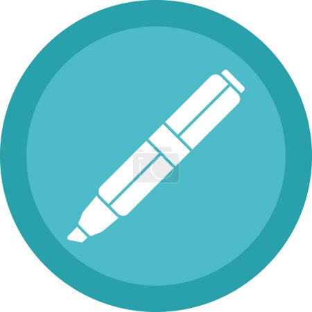Illustration for Marker pen icon, vector illustration simple design - Royalty Free Image