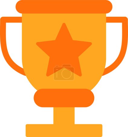 Illustration for Trophy cup line icon, vector illustration - Royalty Free Image