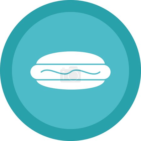Illustration for Hot dog icon, vector illustration simple design - Royalty Free Image