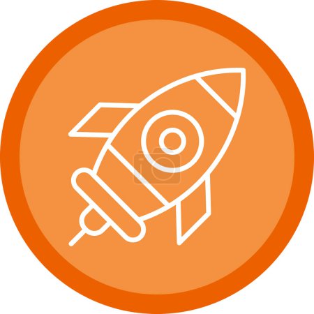 Photo for Rocket ship icon, vector illustration simple design - Royalty Free Image