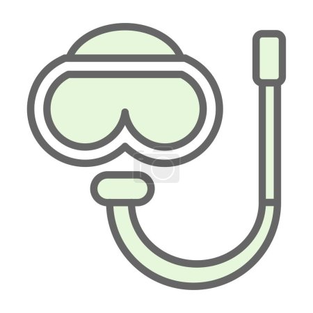 Illustration for Snorkeling icon, vector illustration - Royalty Free Image