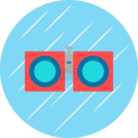 Ilustración de Binoculares icono ilustración diseño simple - Imagen libre de derechos