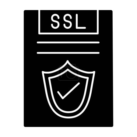 Diseño de vectores SSL File Icon Style