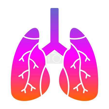 Ilustración de Pulmones icono web ilustración simple - Imagen libre de derechos