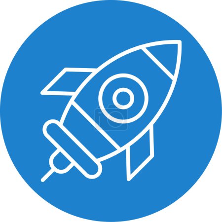 Illustration for Rocket ship icon, vector illustration simple design - Royalty Free Image