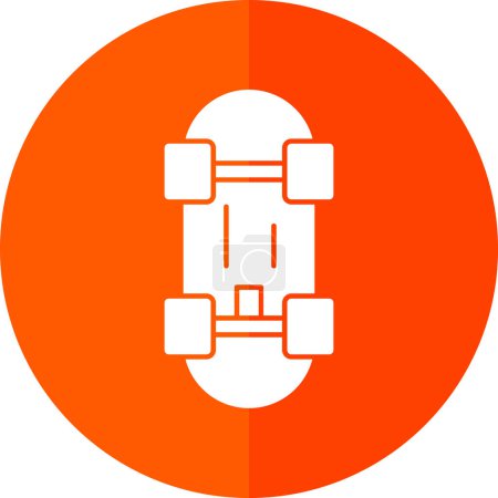 Ilustración de Skateboard icono web ilustración simple - Imagen libre de derechos