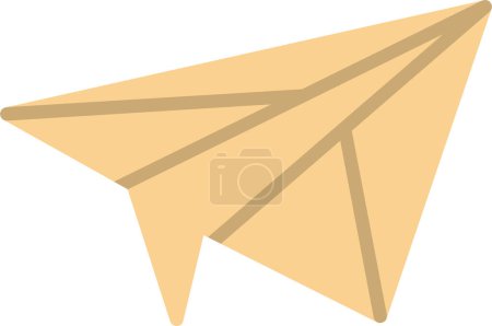 Illustration for Paper plane vector icon isolated on white background. - Royalty Free Image