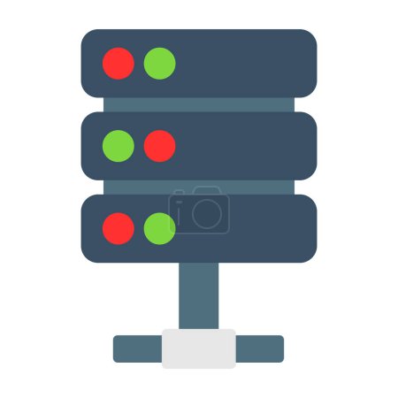 Illustration for Server icon, vector illustration simple design - Royalty Free Image