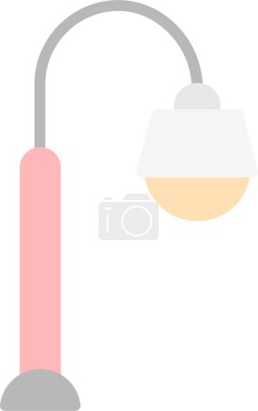 Téléchargez les illustrations : Illustration vectorielle de l'icône du lampadaire - en licence libre de droit