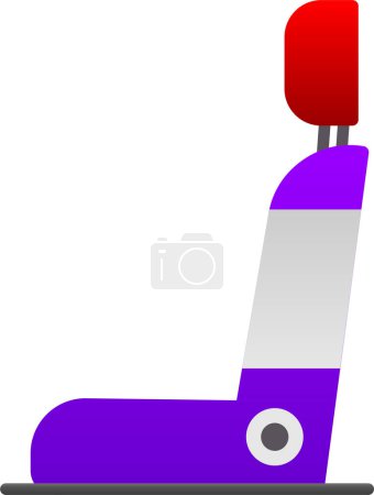 Téléchargez les photos : Icône de siège d'auto, illustration vectorielle design simple - en image libre de droit