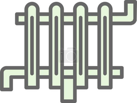 icono web del radiador, ilustración vectorial