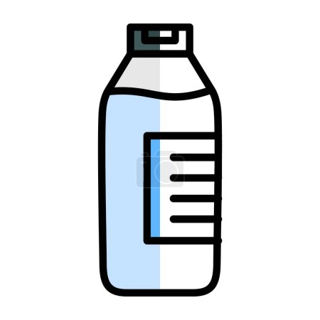 Téléchargez les illustrations : Illustration vectorielle, bouteille d'icône de lait - en licence libre de droit