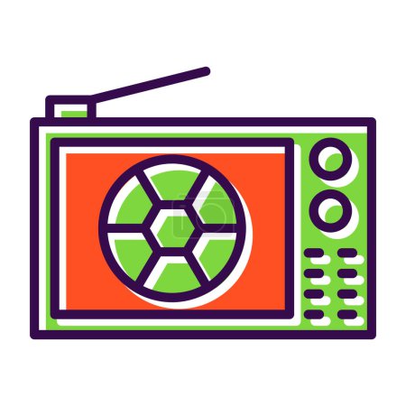 Illustration for TV icon vector illustration - Royalty Free Image