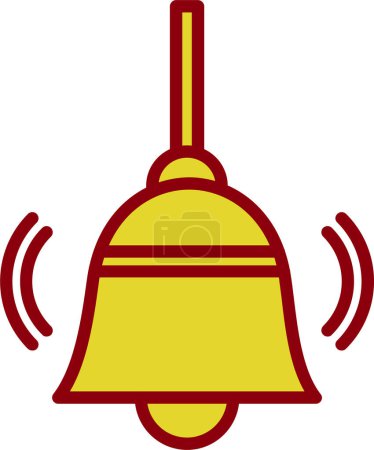 Illustration for Bell icon illustration isolated vector sign symbol - Royalty Free Image
