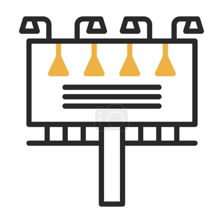 Illustration for Billboard icon, vector illustration simple design - Royalty Free Image