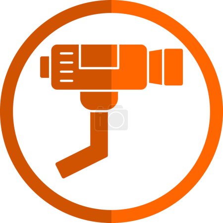 Ilustración de Cctv icono de la cámara, vector de ilustración - Imagen libre de derechos