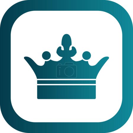 Illustration for Crown icon vector isolated on white background - Royalty Free Image