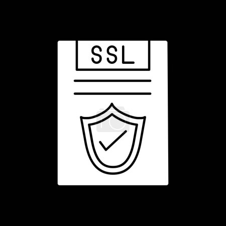 Ilustración de Diseño de vectores SSL File Icon Style - Imagen libre de derechos