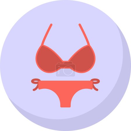 Illustration for Vector illustration of Bikini icon - Royalty Free Image