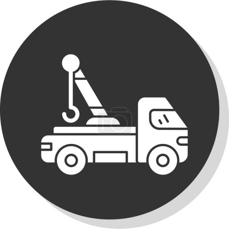 Illustration for Vector illustration of Tow truck icon - Royalty Free Image
