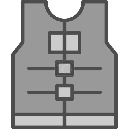 Illustration for Vest icon, vector style - Royalty Free Image