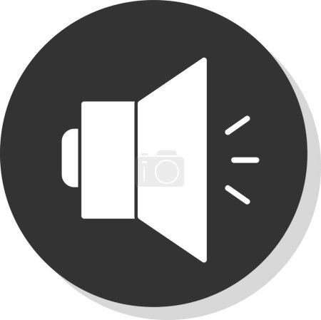 Illustration for Vector illustration of Audio icon - Royalty Free Image