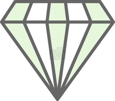 Illustration for Gemstone  web icon simple illustration - Royalty Free Image