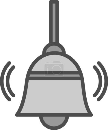Illustration for Bell icon illustration isolated vector sign symbol - Royalty Free Image