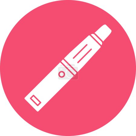 simple plano cigarrillo electrónico. icono web 