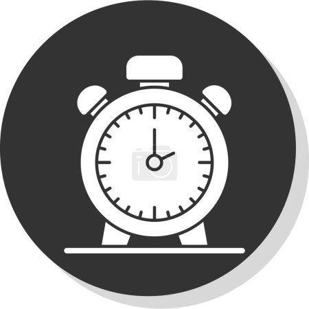Illustration for Vector alarm clock flat illustration - Royalty Free Image
