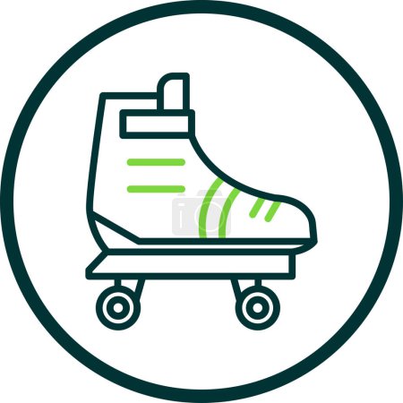 Illustration for Roller skate icon vector illustration - Royalty Free Image