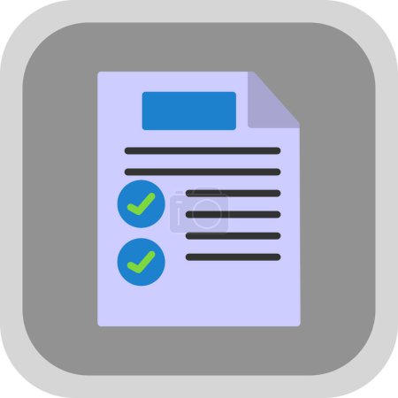 Illustration for Vector illustration of document icon - Royalty Free Image