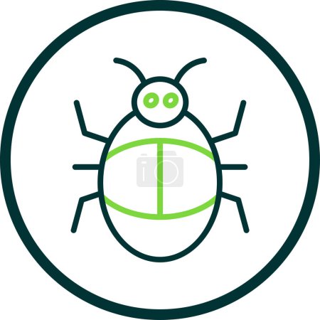 Illustration for Bug flat icon, vector illustration - Royalty Free Image
