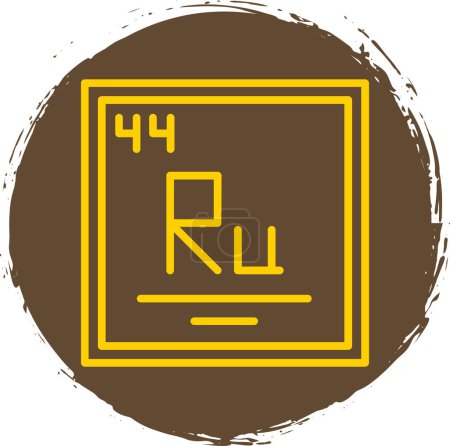 Ilustración de Icono de la ilustración de rutenio - Imagen libre de derechos