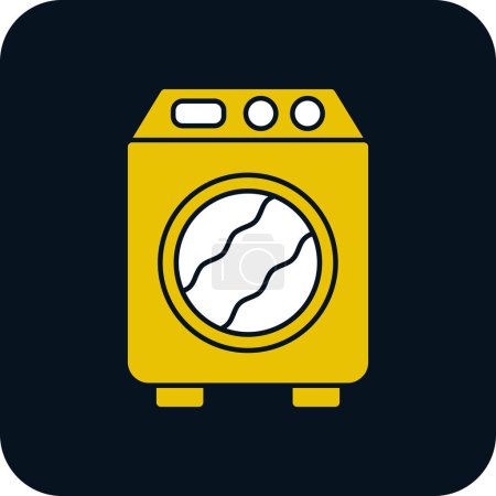 Téléchargez les illustrations : Illustration vectorielle d'une machine à laver - en licence libre de droit