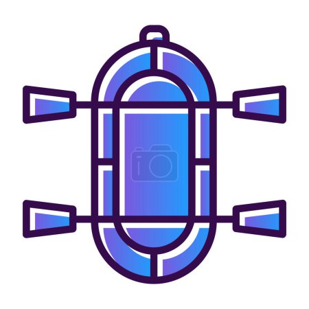 Ilustración de Ilustración vectorial de Rafting icono - Imagen libre de derechos
