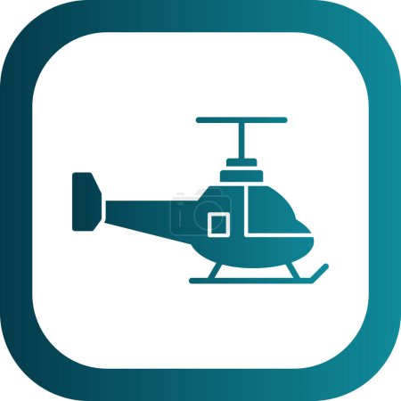 Ilustración de Un helicóptero. icono web ilustración simple - Imagen libre de derechos
