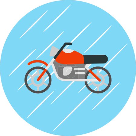 Illustration for Motorbike icon, vector illustration simple design - Royalty Free Image