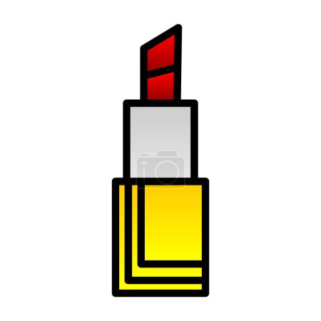 Ilustración de Icono de lápiz labial, ilustración vectorial - Imagen libre de derechos