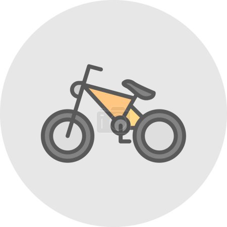 Ilustración de Bmx bicicleta deporte aislado icono vector ilustración diseño - Imagen libre de derechos