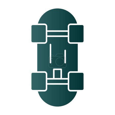 Ilustración de Skateboard icono web ilustración simple - Imagen libre de derechos