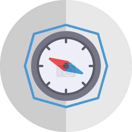 Illustration for Compass flat icon, vector illustration - Royalty Free Image