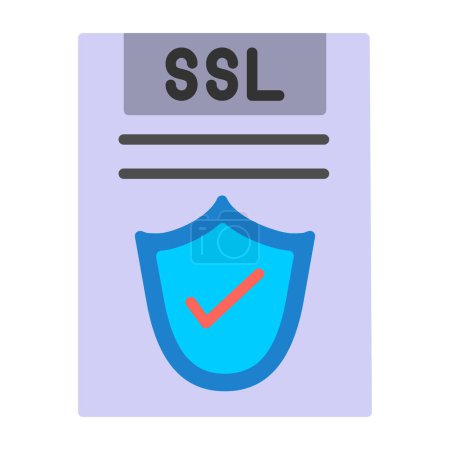 Vector Design SSL File Icon Style