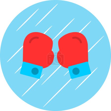 Ilustración de Guantes de boxeo icono, vector de ilustración - Imagen libre de derechos
