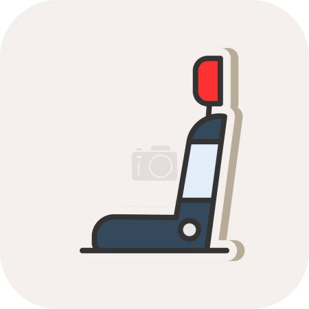 Illustration for Car seat icon, vector illustration simple design - Royalty Free Image